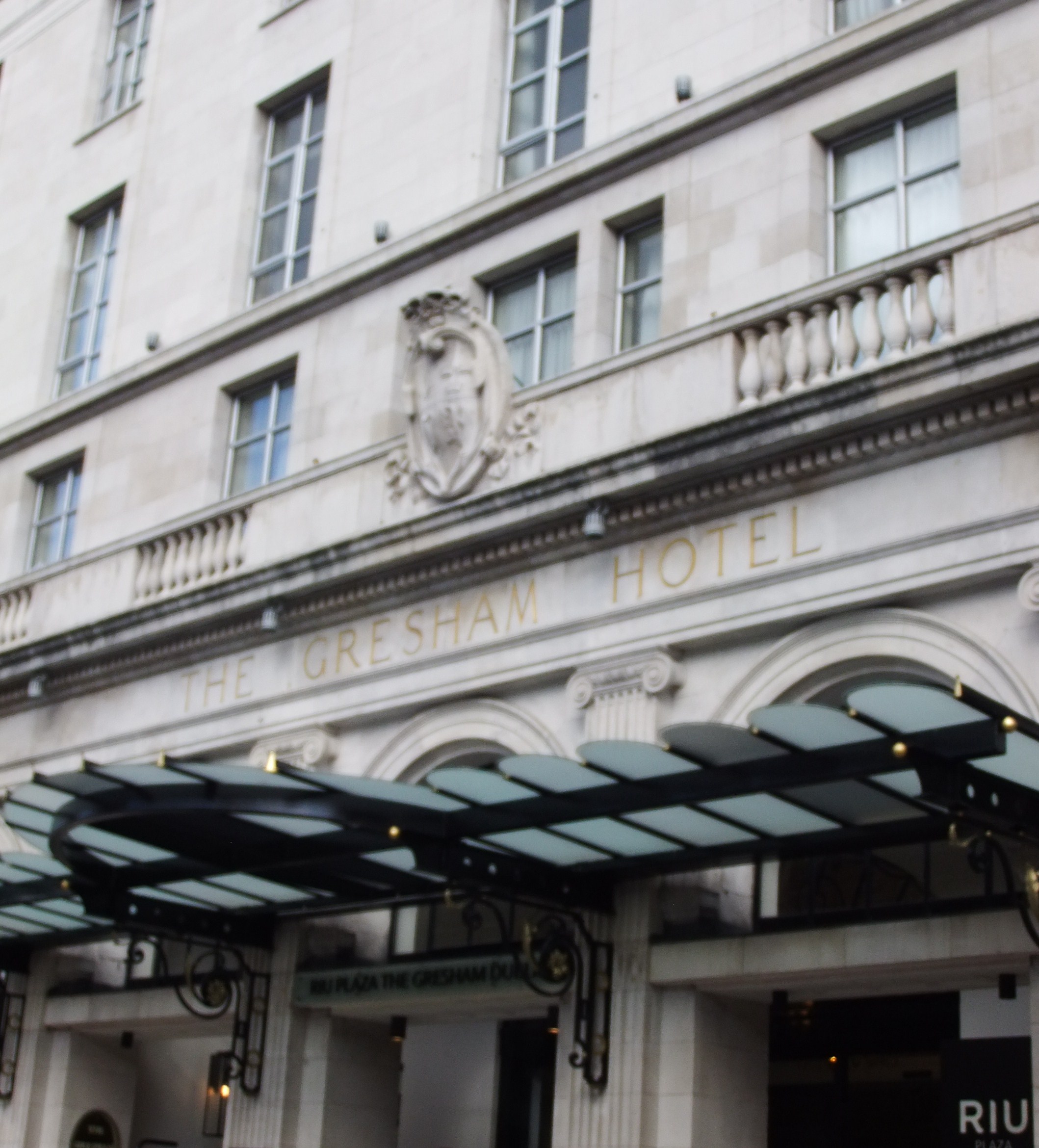 Gresham Hotel decorative facade by Albert G. Power, 1926